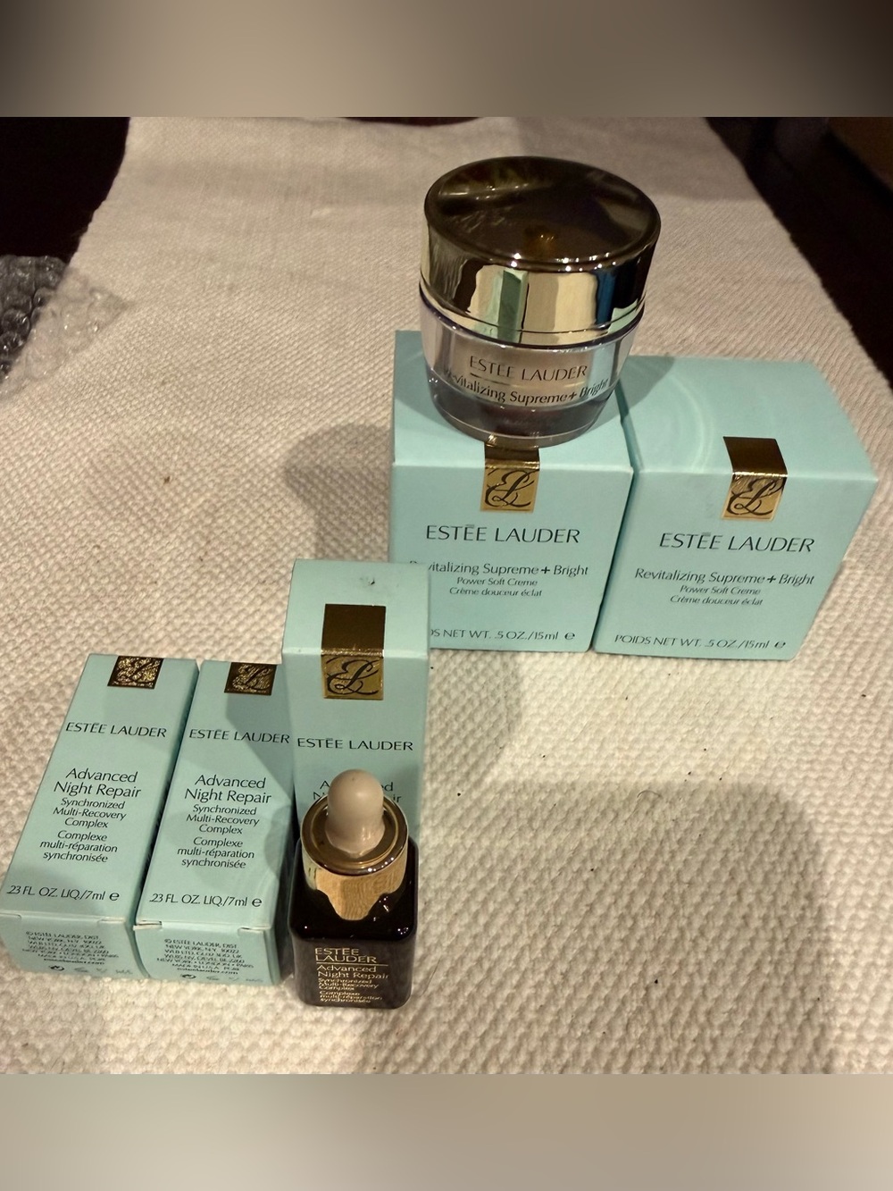 Estee Lauder Skincare Set - Powersoft Cream & Advanced Night RepairTravel sized